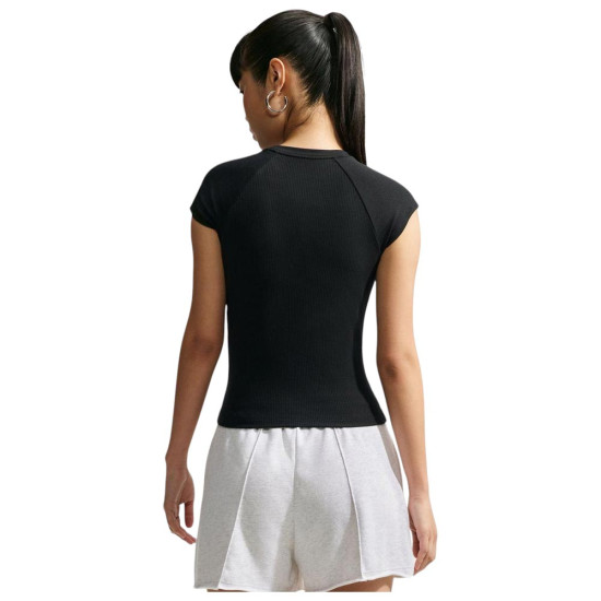Nike Γυναικεία αμάνικη μπλούζα Sportswear Chill Knit Tight Ribbed Short-Sleeve Top
